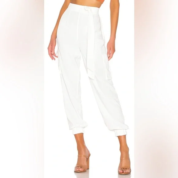 REVOLVE superdown Rachel Cargo Pant in White - Picture 3 of 13